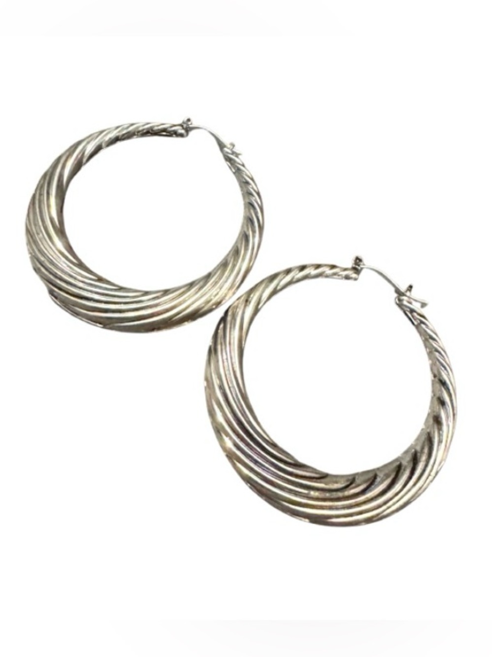 Textured 3 inch Hoops